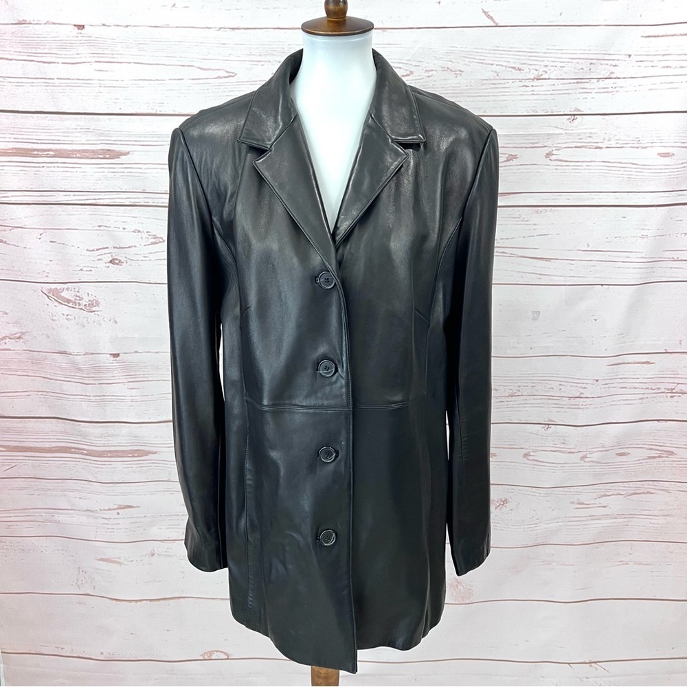 Danier Canada Buttery Soft Nappa Leather Blazer Trench Coat Moto Jacket